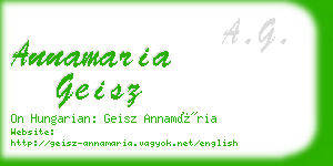 annamaria geisz business card